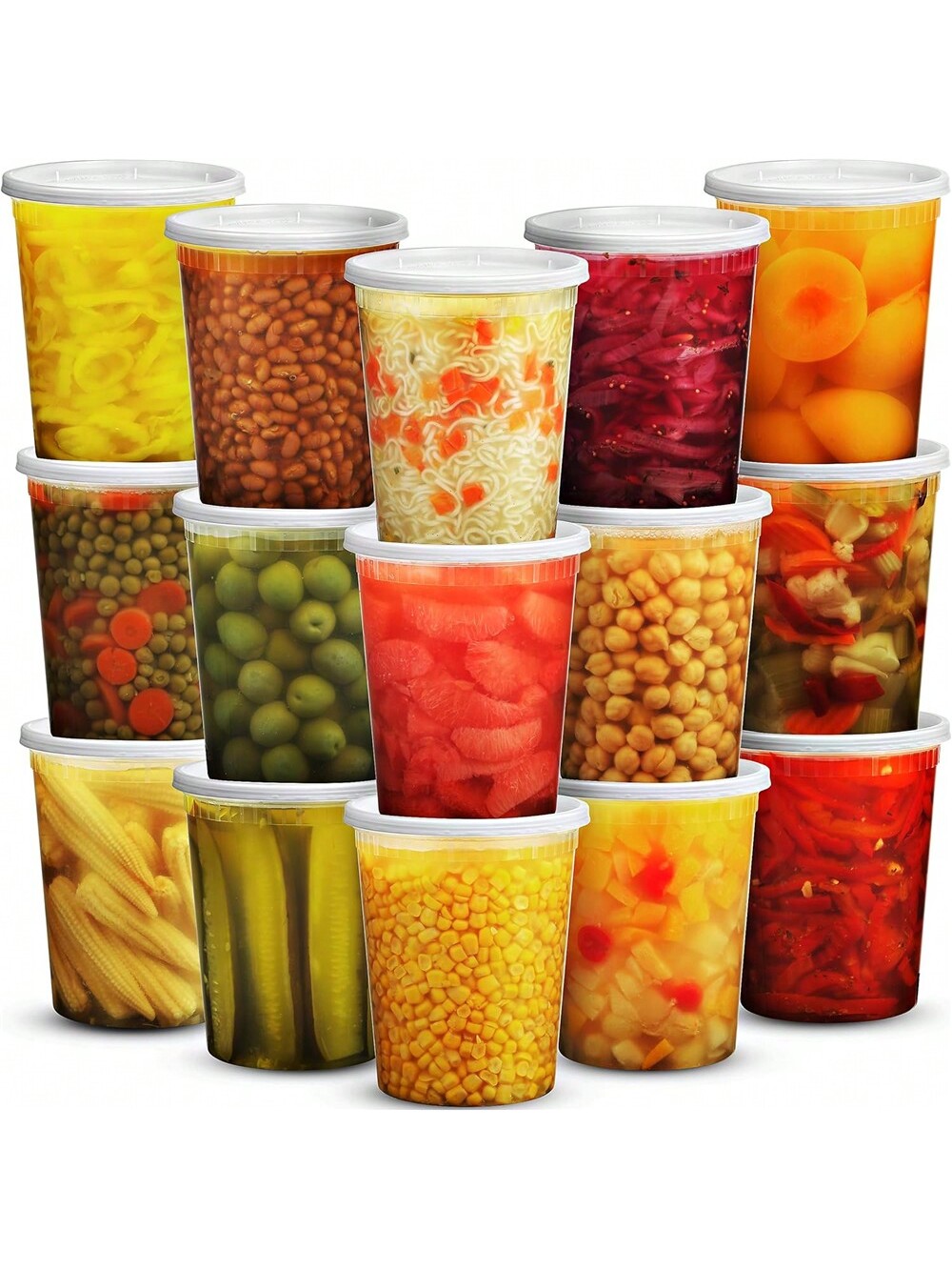 Meal Prep Recipes - Confezione da 24 contenitori per gastronomia