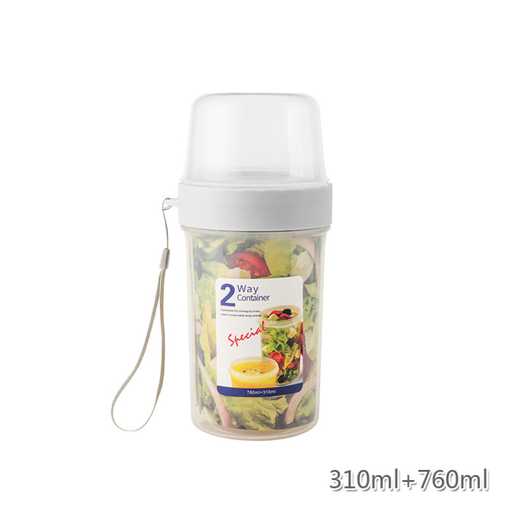 Meal Prep Yogurt Cups - Contenitore per Alimenti a Doppio Strato