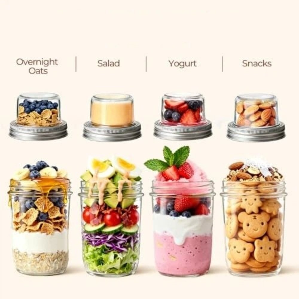 Barattoli in Vetro a Doppio St - Meal Prep Yogurt Cups recensione e prezzo