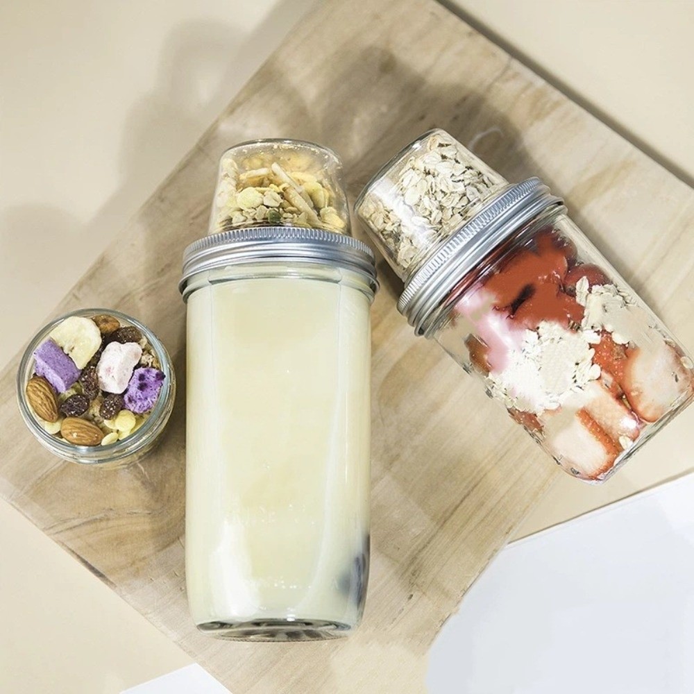 Barattoli in Vetro a Doppio St - Meal Prep Yogurt Cups recensione e prezzo