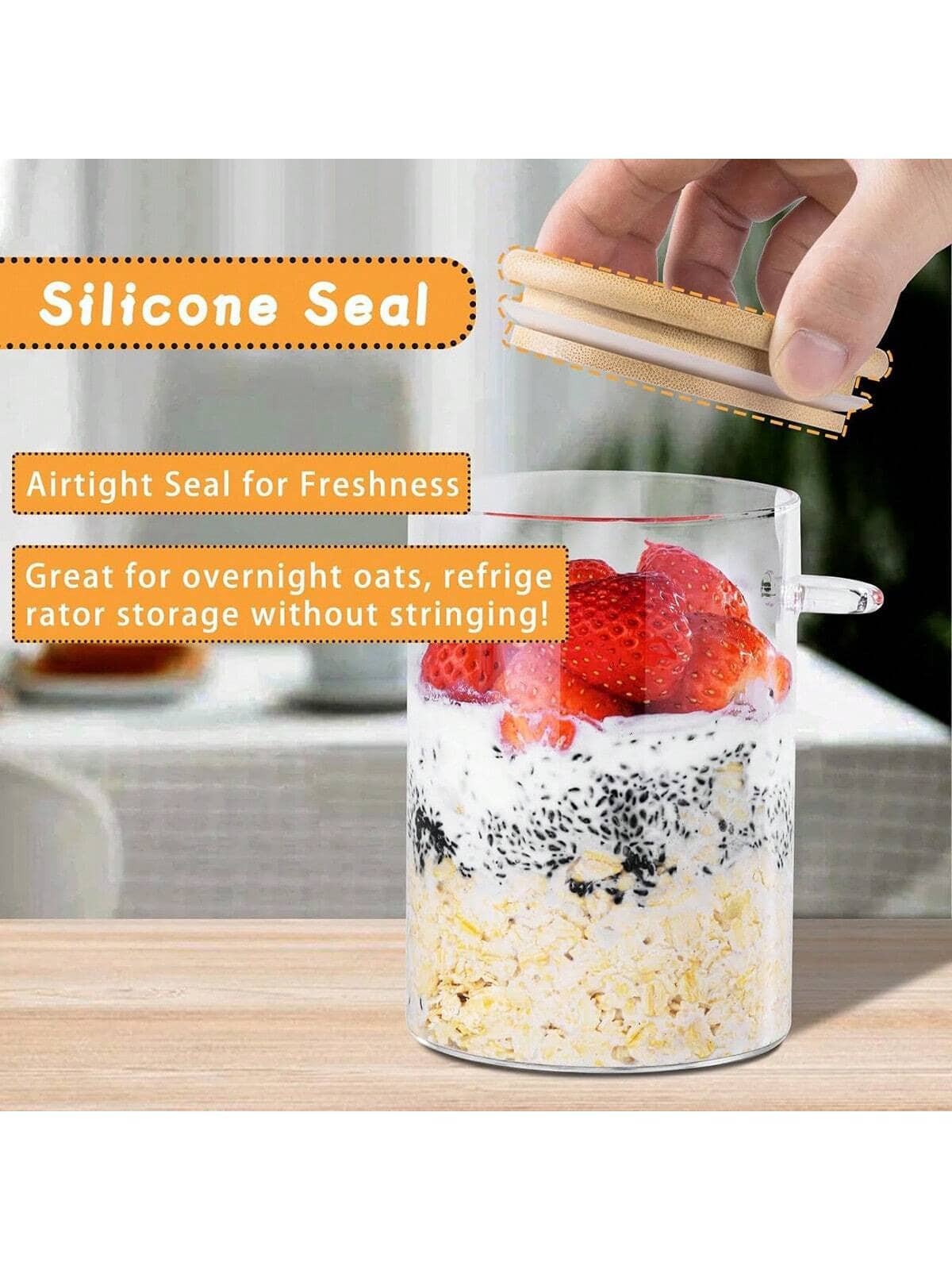 Set di 4 Barattoli per Overnig - Meal Prep Yogurt Cups recensione e prezzo
