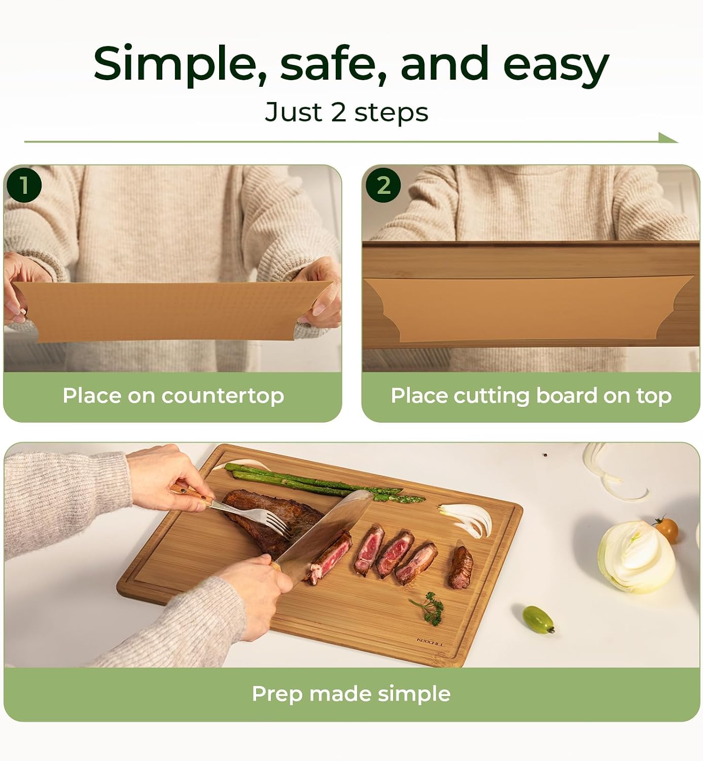 Tagliere in bambù Keechee con  - Meal Prep Format recensione e prezzo