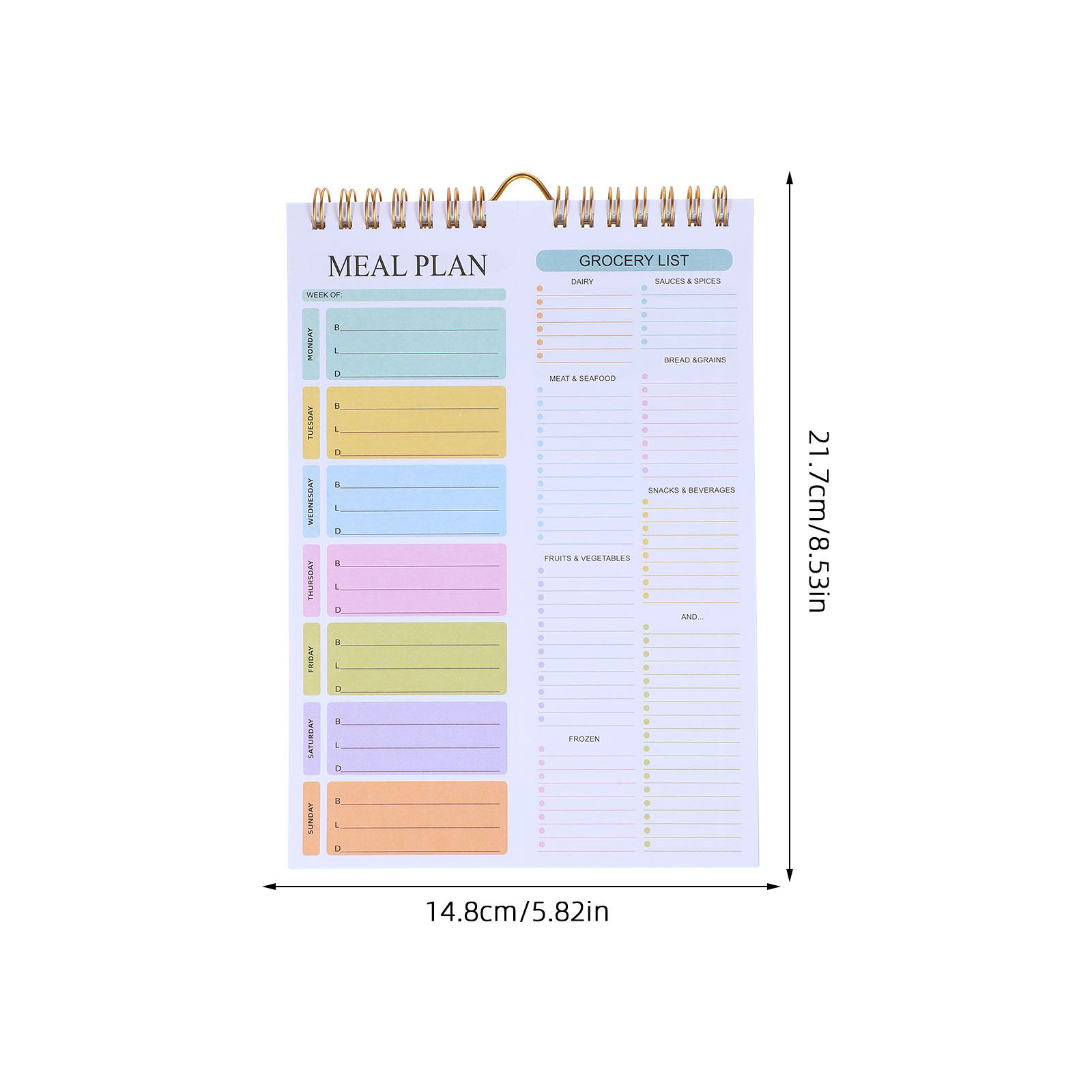 Quaderno Pianificatore Settima - Meal Prep Menu recensione e prezzo